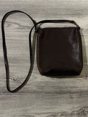 GAP Black Suede Mini Zip Pouch